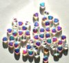 50 8mm Crystal AB Glass Heart Beads